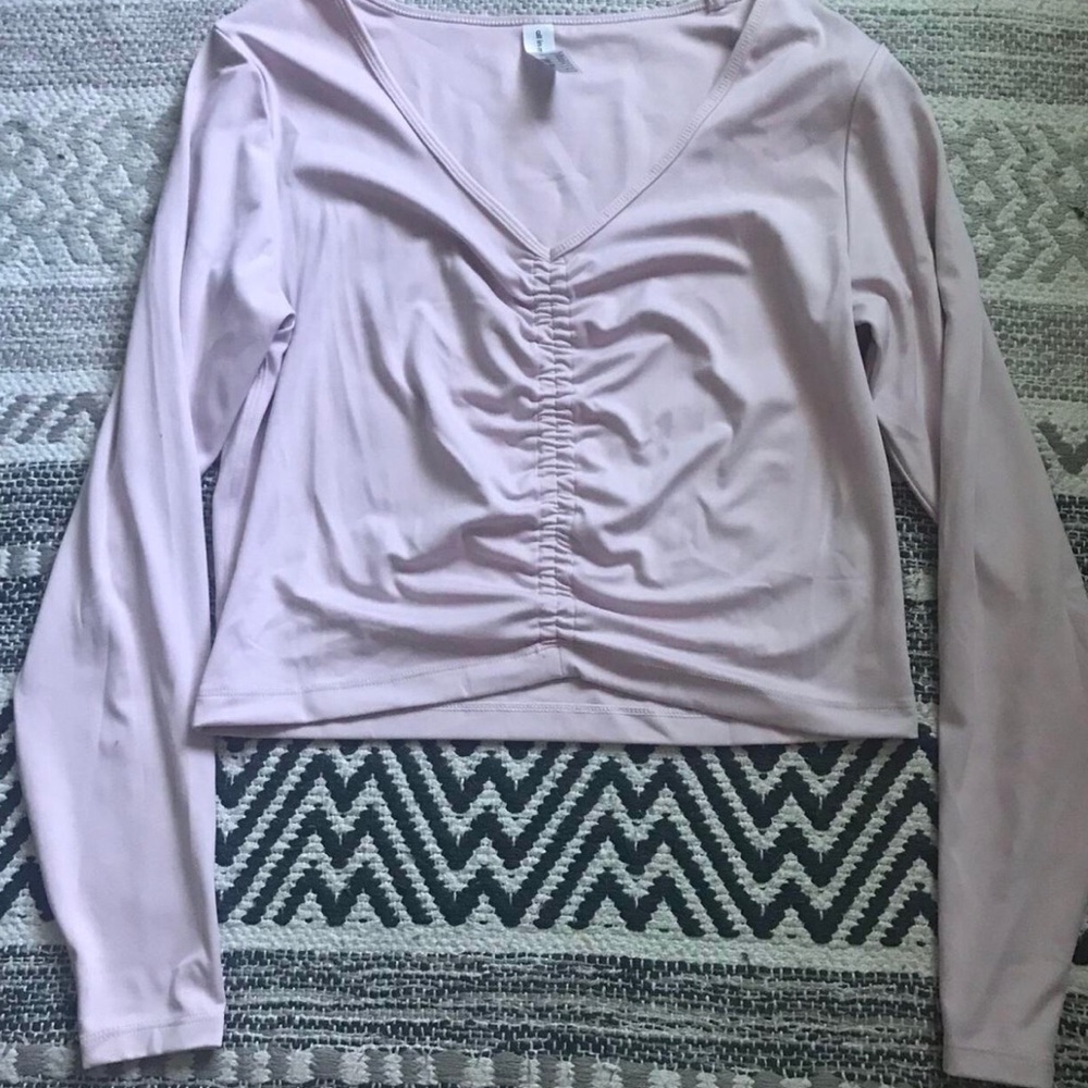 Pink athletic long sleeve